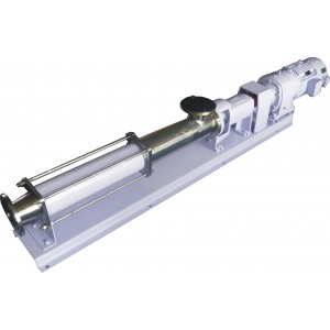 Pressure-stable sanitary single-screw pump